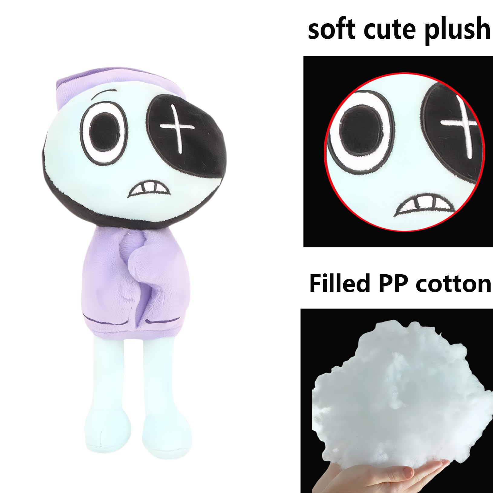 2024 New Dandy's World Plush, Soft Cute Stuffed Animal Dandy's Horror Game Pillow Dolls, Plushies Figure Children's Gift Christmas Birthday (Dandy's World I)