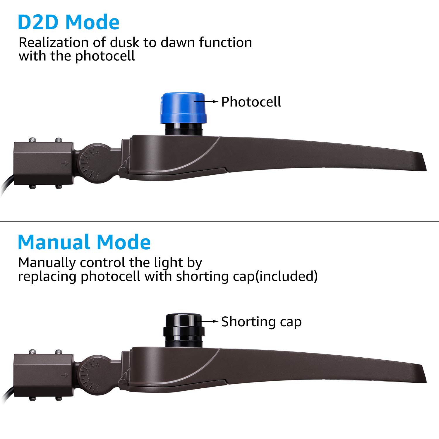 LEONLITE Dimmable 300W LED Parking Lot Light Slip Fitter Mount Dusk to Dawn, UL Listed, 100-277V, 39,000LM, Commercial LED Area Light for Street, Yard, Sports Courts, IP65, 5000K Daylight, Pack of 2