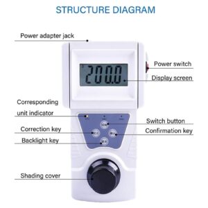 XDTKJDZ Water Quality Tester, Portable Digital Water Turbidimeter, Scientific Turbidity Meter, Measuring Range 0-200NTU, with LED Display, for Lab Water Treatment Plant Wine Industry