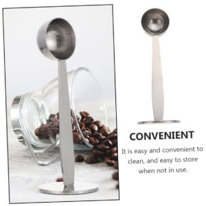 Homoyoyo 2pcs Powder Hammer Measuring Spoon Coffee Tablespoon Coffee Powder Hammer Coffee Machines for Home Tea Spoon Coffee Leveler Coffee Beans Home Coffee Tamper Stainless Steel Silver