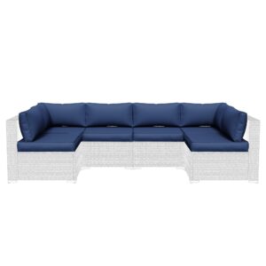 Amopatio Outdoor Cushions for Patio Furniture Replacement, Patio Furniture Cushions for Outdoor Seat, Patio Cushions for Outdoor Furniture, Outdoor Sectional Cushions for Patio Sofa (Navy Blue)