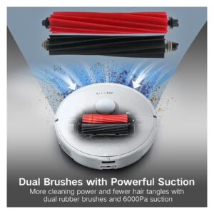 Accessories Double Roller Brush Add Main Brush Cover, Compatible for Roborock S8 Pro Ultra /S8+/S8 Vacuum Cleaner Replacement S8 Plus Main Brush