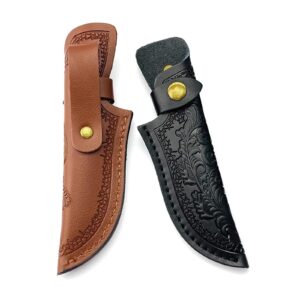 Leathers Sheath Case Pocket Straight Sheath Carriers Holsters Handmade Pouches With Belt Loop