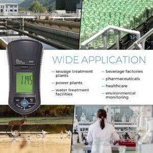 XDTKJDZ Portable Digital Water Turbidimeter, Scientific Turbidity Meter, Measuring Range 0.00~3.50ppm (mg/L), with LCD Display, for Lab Water Treatment Plant Wine Industry