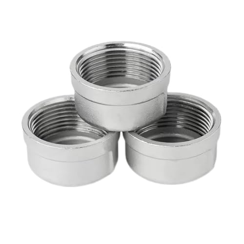 304 Stainless Steel Inner Wire Pipe Cap Internal Thread Wire Buckle Plug Head Bulkhead Pipe Plug Cap Joint 4 Minutes 6 Minutes HJDIPCKYVG(10PCS_DN25)