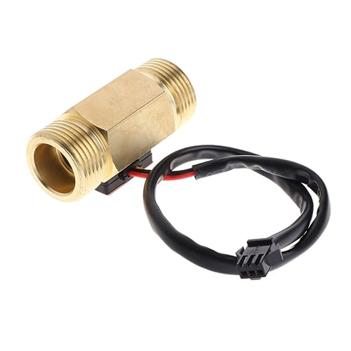 BUGUUYO 4 Hall Flow Meter Hall Effect Sensor Water Hall Sensor Water Meter Cfm Meter Water Water Purifiers Water Flow Meter Hall Sensor Meter Water Flow Sensor Golden