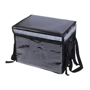 ultechnovo 1pc box takeaway box large container insulated aluminum lunch bag pizza warmer bag foldable grocery bags wick holders for oil lamps insulated casserole carrier hardcore black