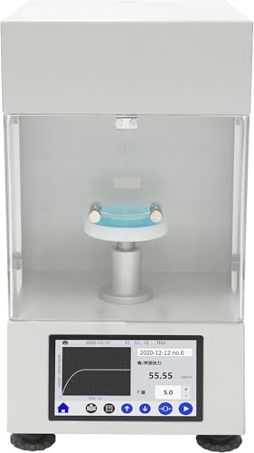 CNYST Interfacial Tension Meter Surface Tensiometer with for Interfacial Tension Measurements for Quality Control and Optimization of Emulsifiers with Platinum Ring Range 0-1000mN/m Accuracy 0.1mN/m