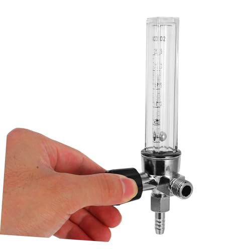 ROMISBABA 3pcs Barometer Regulator Argon Flowmeter Argon Flow Meter Carbon Dioxide Flowmeter Carbon Dioxide Flow Indicator Flowmeter Argon Flowmeter Tube for Air Aluminum Alloy Transparent