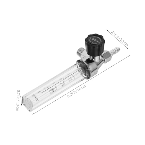 ROMISBABA 3pcs Barometer Regulator Argon Flowmeter Argon Flow Meter Carbon Dioxide Flowmeter Carbon Dioxide Flow Indicator Flowmeter Argon Flowmeter Tube for Air Aluminum Alloy Transparent