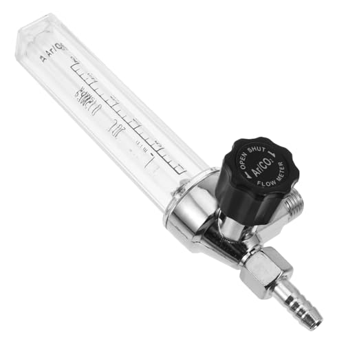 BUGUUYO 3pcs Barometer Regulator Flowmeter Flow Meter Tube Flow Indicator Argon Flow Meter Argon Gas Flow Meter Measurement Tool Air Flow Meter Transparent Aluminum Alloy