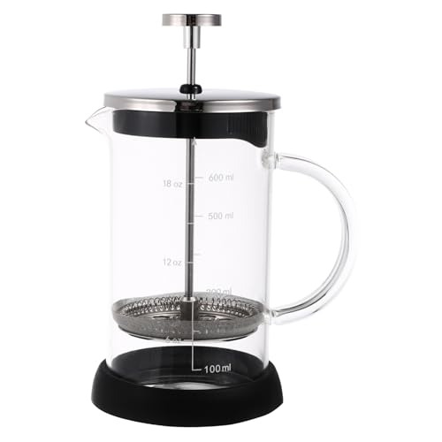 SHOWERORO 1pc Manual Espresso Machine Espresso Maker Espresso Shots Coffee Maker Espresso Pitcher Teapot with Scale Espresso Coffee Machine Transparent Thick Bottom Glass