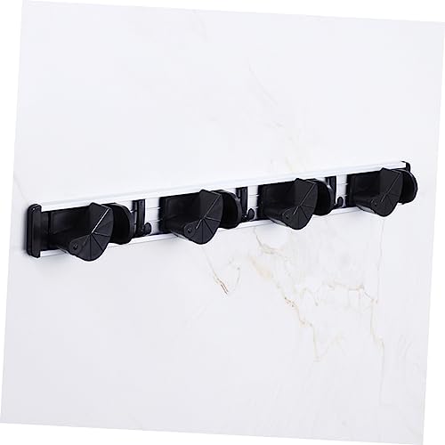 Unomor Mop Hanger Mop Broom Holder Mop Mounted Clothes Hanger Garage Wall Mount Clothing Mounted Clothing Shelf Brackets Sweeper Mop Broom Holder Organizer Sweeper Broom