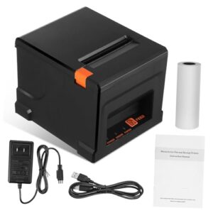 musisaly black portable printer abs thermal pos printer thermal printer printer