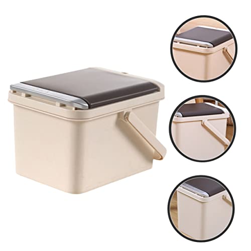 ANDRESLAD Tea Residue Bucket Waste Holder Kitchen Waste Bins Kitchen Garbage Container Portable Trash Can Kitchen Compost Bin Countertop Tea Dross Bucket Tea Strainer Tea Leaf Holder Plastic