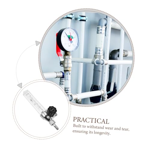 ROMISBABA 3pcs Barometer Regulator Argon Flowmeter Argon Flow Meter Carbon Dioxide Flowmeter Carbon Dioxide Flow Indicator Flowmeter Argon Flowmeter Tube for Air Aluminum Alloy Transparent