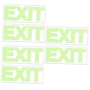 artibetter 3sets export sticker signs stickers exit decals protection sticker exit sticker way indicator sticker sign sticker shopping mall exit decal glowing sticker mall supplies 2sheets*3