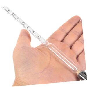 ULTECHNOVO Hydrometer Liquid Tester for Liquid Measuring Tools Mud Making Supplies Liquidometer Liquid Meter Liquid Measuring Device Petroleum Meter Petroleum Making Tool Measure Tool Glass