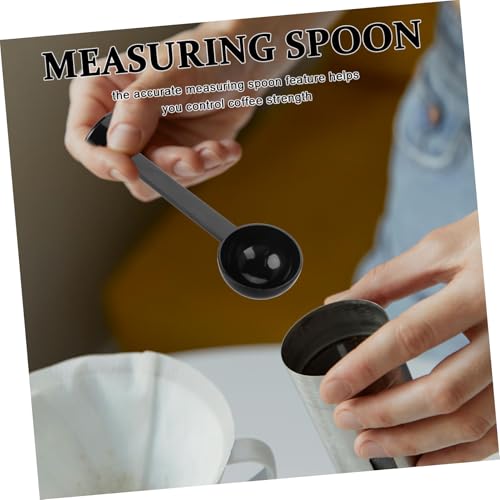 TOBBOMEY Coffee Bean Spoon Tablespoons Coffee Machine Espresso Coffe Beans Coffee Beans Coffee Beets Lor Coffee Tea Tablespoon Coffee Grinding Spoon Tea Spoon Espresso Scoop Black Plastic