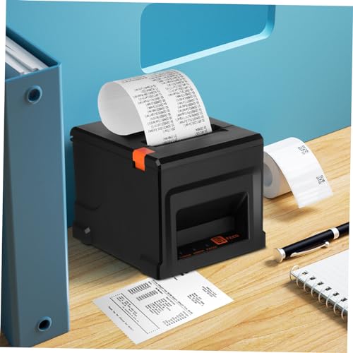 ULTECHNOVO Portable Printer Thermal Printer Abs Receipt Printer for Small Business Black Thermal Pos Printer