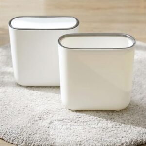 Trash Can with Lid for Bathroom Promoting Garbage Sorting in Limited Areas Garbage Bin