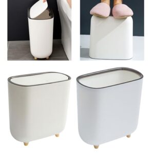 Trash Can with Lid for Bathroom Promoting Garbage Sorting in Limited Areas Garbage Bin