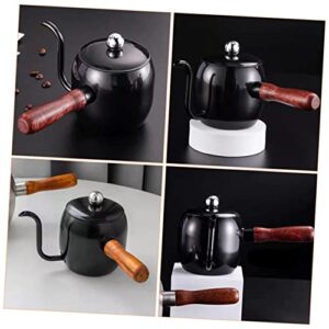 MOLUCKFU Coffee Pot Coffee Machines for Home Mini Coffee Machine Grease Can Home Espresso Machine Coffee Kettle Mini Kettle Espresso Coffee Small Tea Kettle Stainless Steel Black