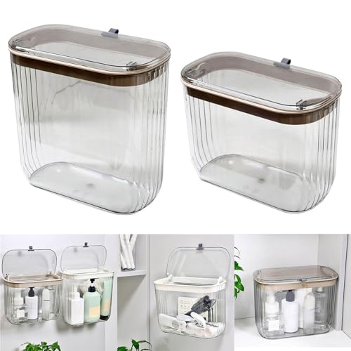 Space Saving Box With Hook Hanging Storage Basket For Kitchen And BathRoom Wall Mounted Garbage Trash Can