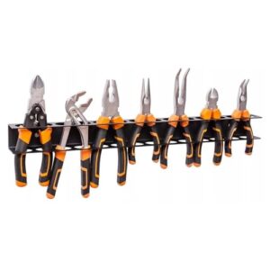 Clamp Screwdriver Organizer, Screwdrivers Pliers Wall Rack, Hand Tool Wall Mount And Storage Rack, Suitable For Garage, Workbench Edge, Workshop Organization