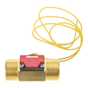 Brass Water Switchs External Threaded Water Liquid Flowmeter Water Switchs Fluidmeter For Water Heater