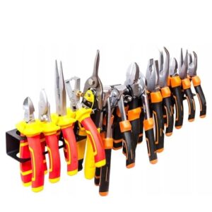 Clamp Screwdriver Organizer, Screwdrivers Pliers Wall Rack, Hand Tool Wall Mount And Storage Rack, Suitable For Garage, Workbench Edge, Workshop Organization