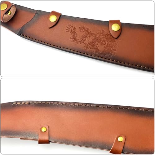 Leathers Sheath Cutter Case Pockets Straight Cutter Sheath Carriers Holsters Handmade Cutter Pouches With Belt Rings