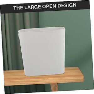 HOOTNEE Trash Can Garbage Container Bin Multipurpose Garbage Can Kitchen Trash Can Narrow Trash Can Garbage Can Trash Basket Recycling Bin Containers Touch Plastic Light Grey