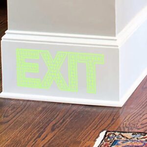 OSALADI 5sets Export Sticker Signs Stickers Exit Sign Protection Sticker Exit Sticker Shopping Mall Exit Decal Sign Sticker Direction Indicator Sticker Glowing Sticker The Pet 2sheets*5