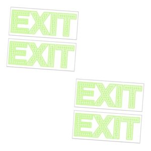 jojofuny 2sets export sticker stickers signs sign sticker emergency exit sign indicator floor sticker exit sticker mall supplies way indicator sticker warning sticker exit decals 2sheets*2