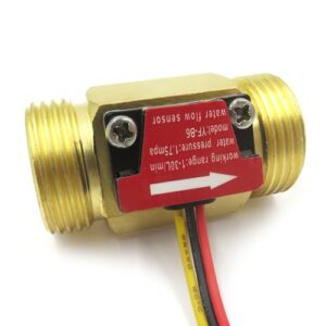 Csnbfiop 3/4'' Male Thread Brass Water Flows Sensors Effect Sensors Flows Meter Flowmeter Counter Water Flows Sensors