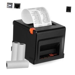 ultechnovo portable printer thermal printer abs receipt printer for small business black thermal pos printer