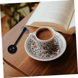 TOBBOMEY Coffee Bean Spoon Tablespoons Coffee Machine Espresso Coffe Beans Coffee Beans Coffee Beets Lor Coffee Tea Tablespoon Coffee Grinding Spoon Tea Spoon Espresso Scoop Black Plastic