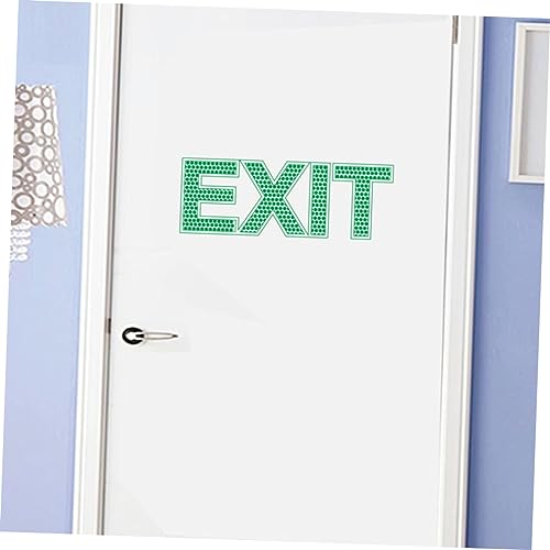 Gatuida Green Exit Luminous Sticker Exit Wall Sticker Emergency Door Exit Sign Luminous Exit Sign