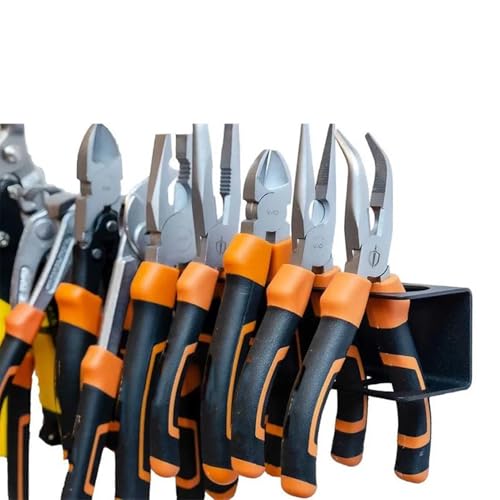 Clamp Screwdriver Organizer, Screwdrivers Pliers Wall Rack, Hand Tool Wall Mount And Storage Rack, Suitable For Garage, Workbench Edge, Workshop Organization