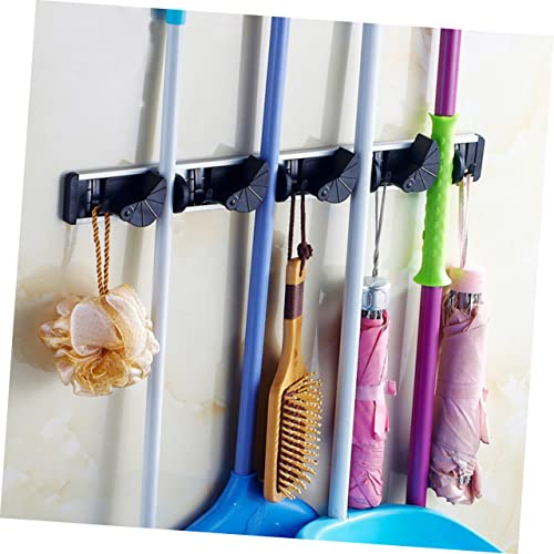 Wall Mounted Mop Holder Sweeper Broom Mop Broom Holder Sweeper Mop Garage Mop Clip Broom and Mop Organizer Cleaning Tools Organizer Wall Broom Holder Broom Organizer Mop Hanger CRILSTYLEO