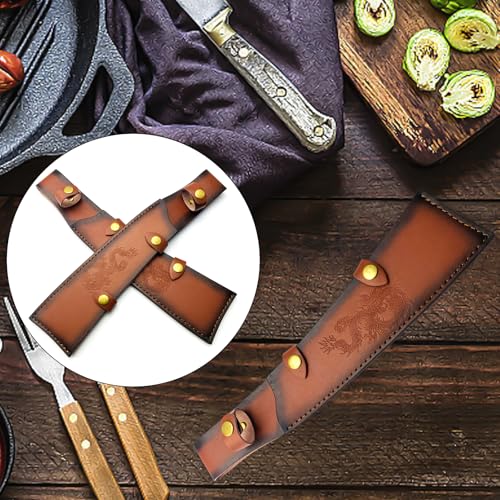 Leathers Sheath Cutter Case Pockets Straight Cutter Sheath Carriers Holsters Handmade Cutter Pouches With Belt Rings