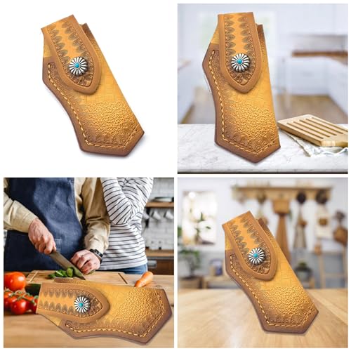 Leather Pouches Folding Sheath Folding Pouches Kitchen Accessories Leather Sheath Suitable For Everyday Use