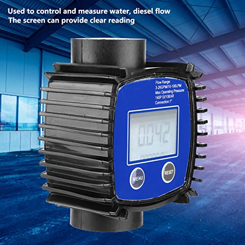 Digital Display Meter, High Accuracy Water Flowmeter for 1in Internal Thread for Various Media