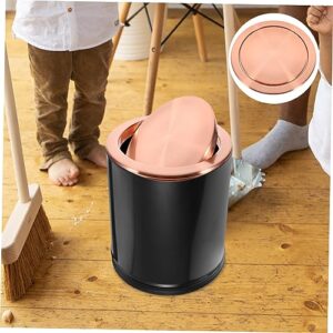 PAMINGONO Stainless Steel Recessed Lid Trash Can Recessed Garbage Lid Swinging Trash Lid for Tabletop Waste Bin Lid Tabletop Recessed Cover Trash Bin Lid Cover Can Cover 430 Stainless Steel