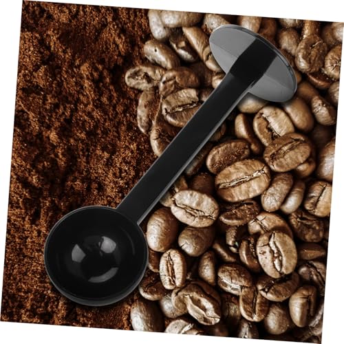 TOBBOMEY Coffee Bean Spoon Tablespoons Coffee Machine Espresso Coffe Beans Coffee Beans Coffee Beets Lor Coffee Tea Tablespoon Coffee Grinding Spoon Tea Spoon Espresso Scoop Black Plastic