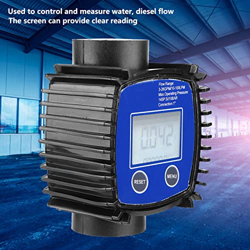 Digital Display Meter, High Accuracy Water Flowmeter for 1in Internal Thread for Various Media