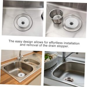 OSALADI 2sets Drain Sink Drain Stopper Bath Tub Stoppers Washbasin Bathroom Washbasin Stopper Bathroom Drainage Stopper Basin Drain Strainer 4pcs*2