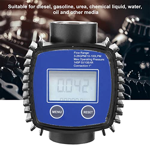 Digital Display Meter, High Accuracy Water Flowmeter for 1in Internal Thread for Various Media