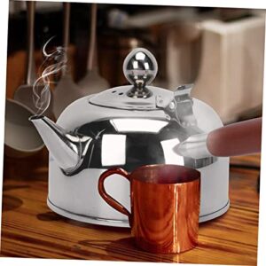 KICHOUSE 1pc Kettle Espresso Mug Turkish Tea Cups Butter Melt Pot Vintage Tea Cups Stovetop Boiling Pot Water Boiling Container Electric Espresso Maker Coffee Heating Water Pot Wood